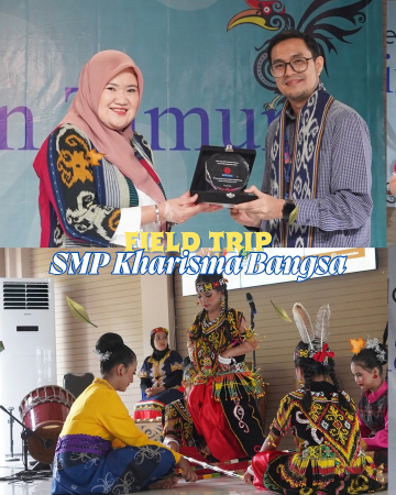 Gelar Seni Budaya Kaltim dalam Kegiatan Field Trip SMP Kharisma Bangsa