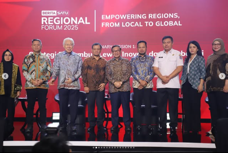 Gubernur Harum Hadir sebagai narasumberacara BeritaSatu Regional Forum 2025 - Empowering Regions, From Local to Global,