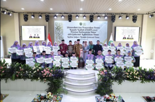  Penyerahan hadiah kepada Kafilah Tilawatil Qur’an dan Hadits (STQH) Nasional 2025