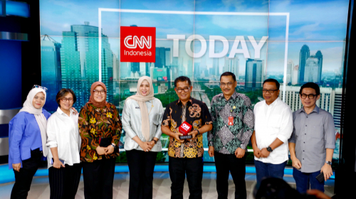 Pj Gubernur Kalimantan Timur dengan Media CNN Indonesia