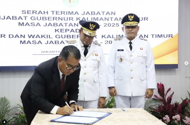 Serah Terima Jabatan (Sertijab) dengan Penjabat Gubernur Kaltim Akmal Malik
